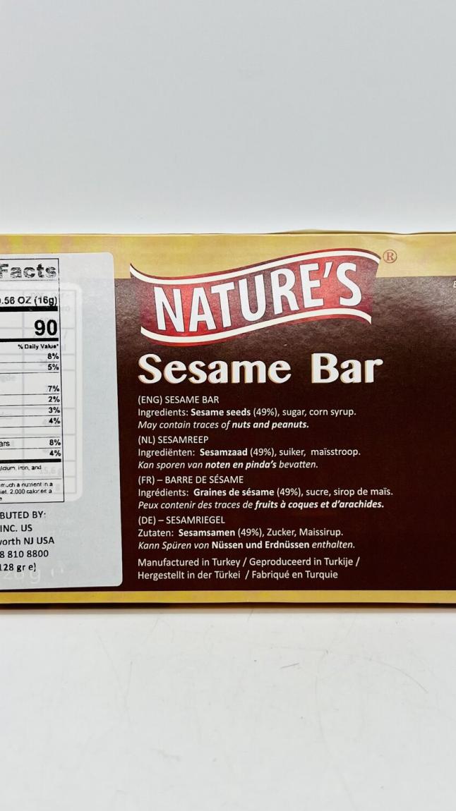 Ocut Nature's Sesame Bar 128g.