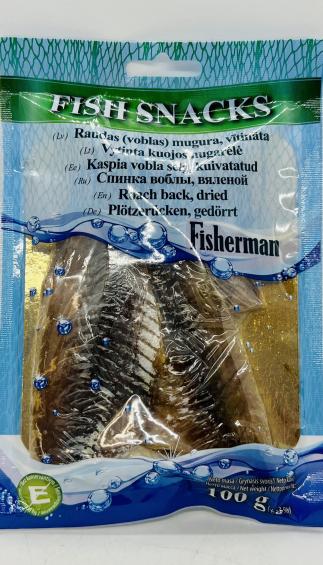 Fish Snacks Roach Back Dried 100g.