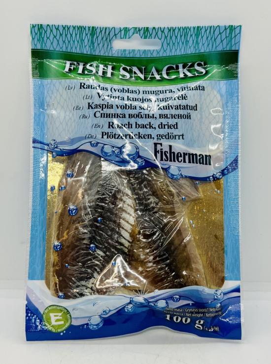 Fish Snacks Roach Back Dried 100g.