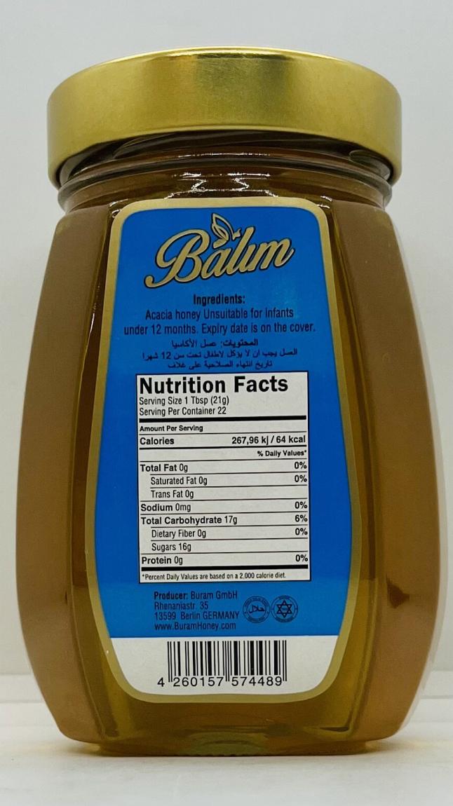 Balim Acacia Honey 500g.