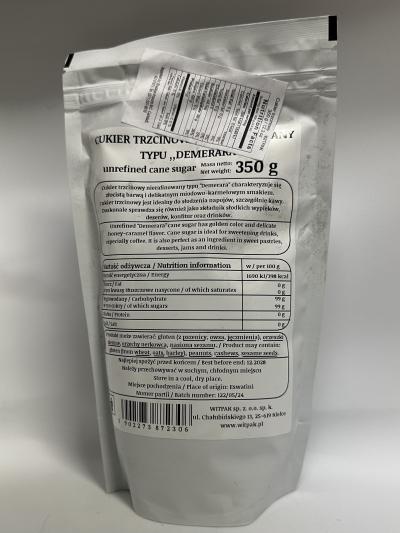 witpak Trzcinowy cane sugar 350g