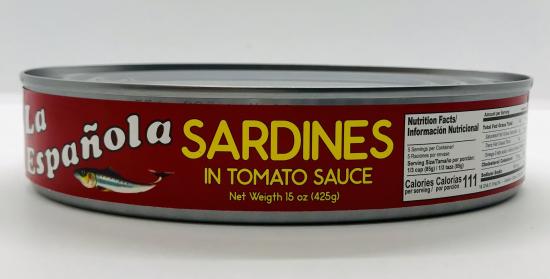 La Espanola Sardines in Tomato Sauce 425g.