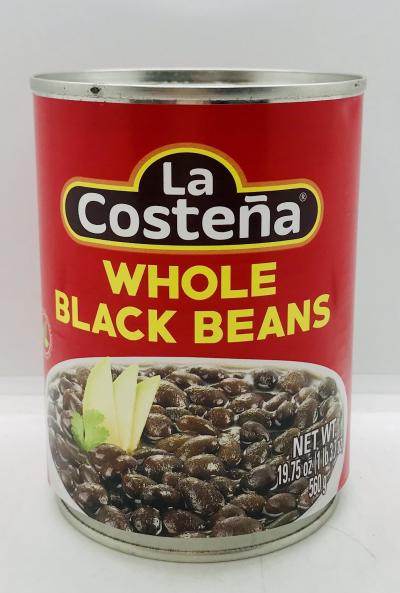 La Costena Whole Black Beans 560g.