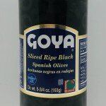 Goya Sliced Black Olives 163g.