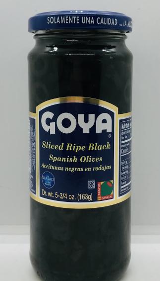 Goya Sliced Black Olives 163g.