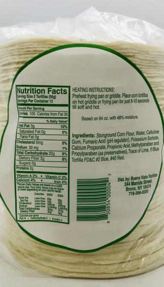 Tortillas Buena 2.72kg.