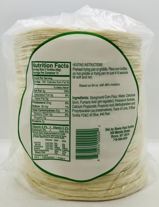 Tortillas Buena 2.72kg.