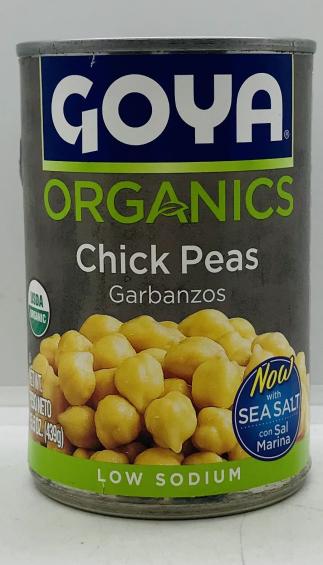 Goya Organics Chickpeas 439g.