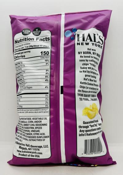 Hal's New York Kettle Chips 141g.