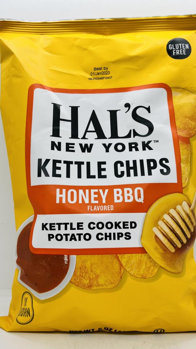 Hal's Honey BBQ Kettle Chips 141g.