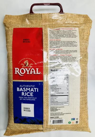 Royal Basmati Rice 10Lb