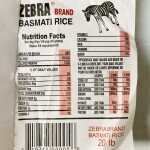 Zebra Basmati Rice 20Lb