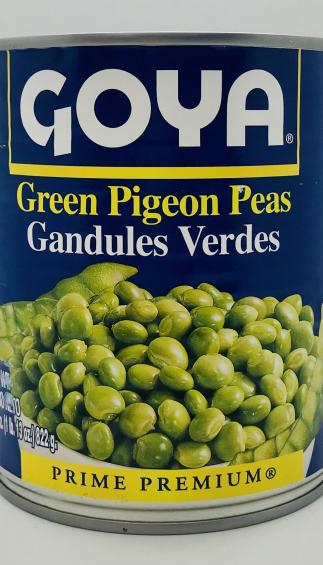 Goya Green Pigeon Peas 822g.