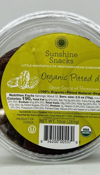 Sunshine Snacks Dates 283g.