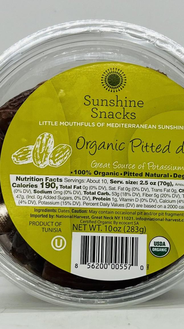 Sunshine Snacks Dates 283g.