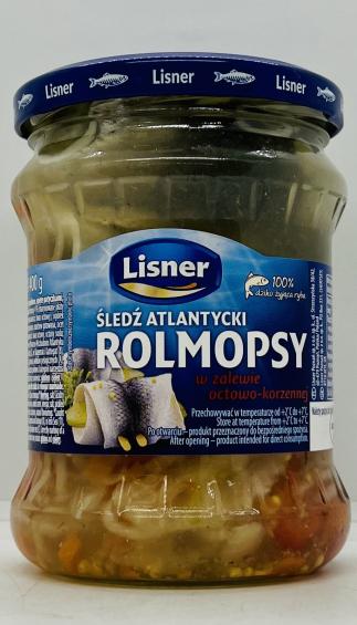 Lisner Rolmops Herring Flakes in Aromatic 400g.