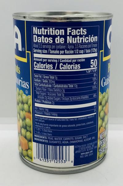 Goya Peas And Carrots 425g.