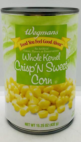 Wegmans Corn 432g.