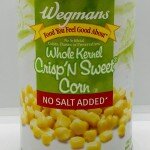 Wegmans Sweet Corn No Salt 432g.