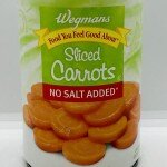 Wegmans Sliced Carrots 411g.