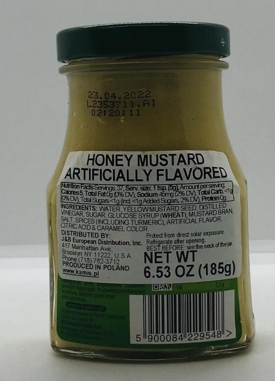 Kamis Honey Mustard Artificially Flavored 185g