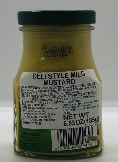 Kamis Deli Style Mild Mustard 185g