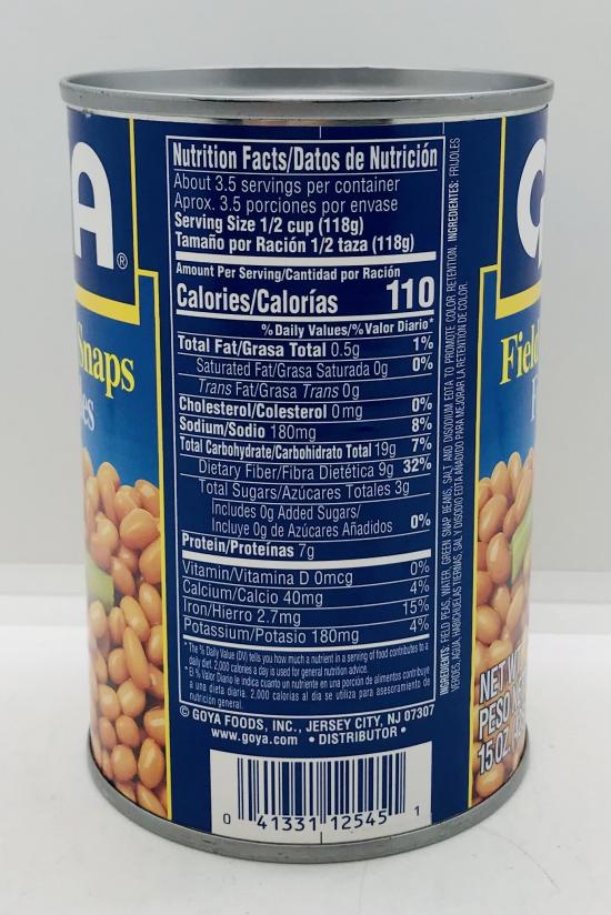 Goya Field Peas with Snaps 425g.