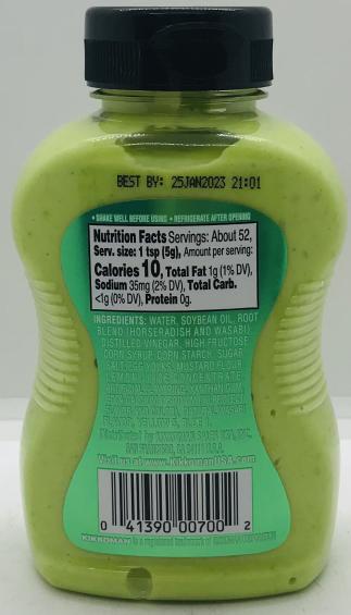 Kikkoman Wasabi Sauce 262g