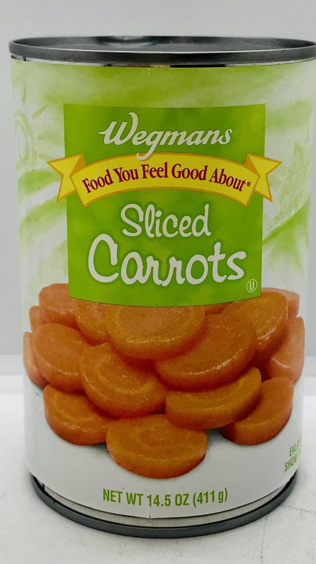 Wegmans Sliced Carrot 411g.