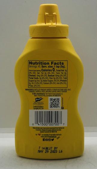 French'S Mustard 396G