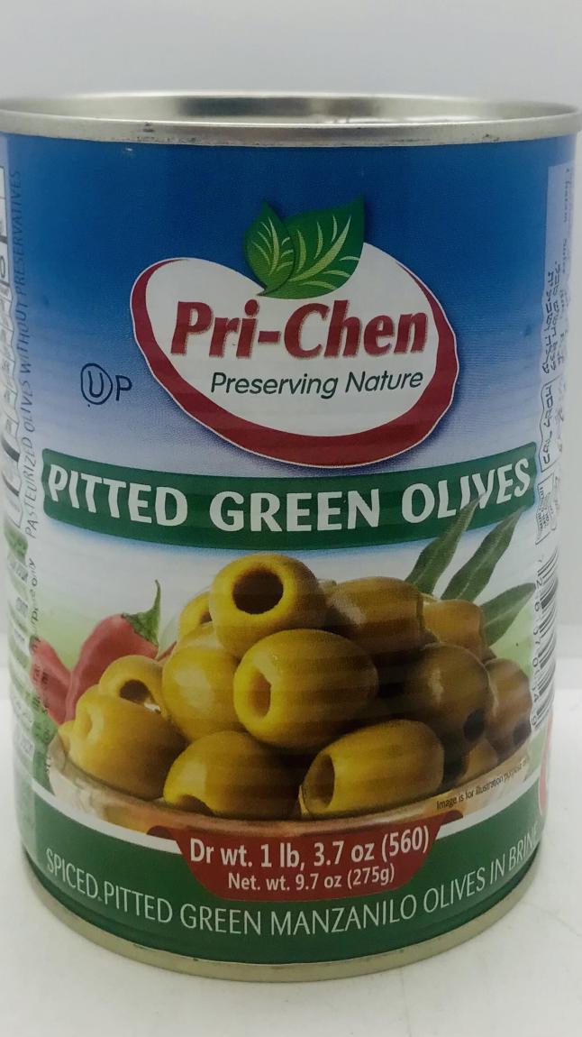 Pri-Chen Green Olives 560g.