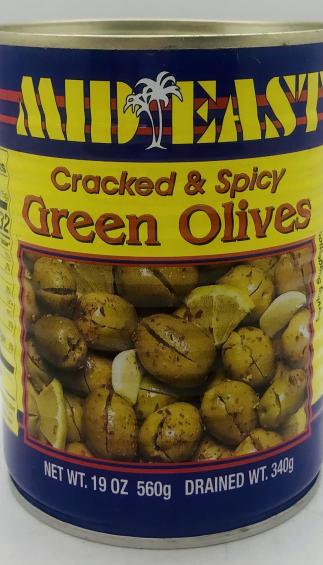 Mideast Green Olives 560g.