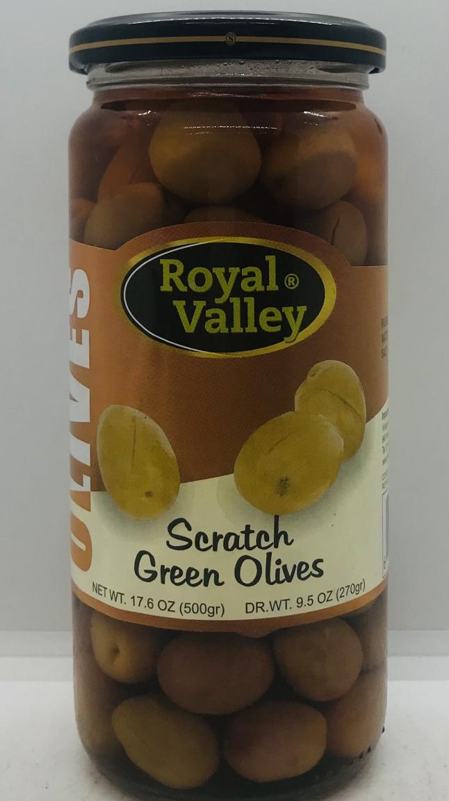 Royal Valley Scratch Green Olives 500gr.