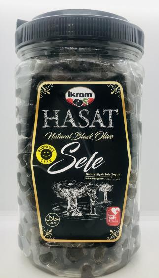 Hasat Black Olives 1200g.