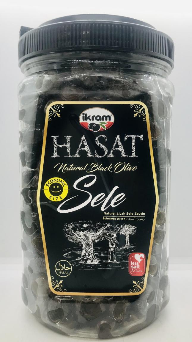 Hasat Black Olives 1200g.