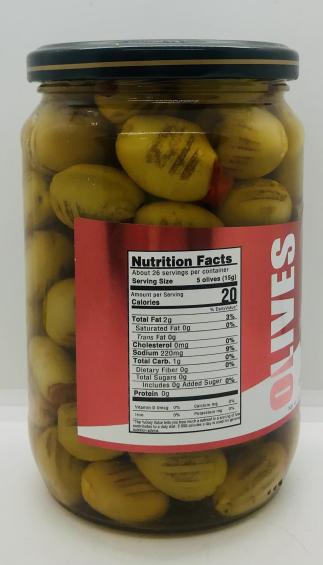 Royal Valley Green Olives 700g.