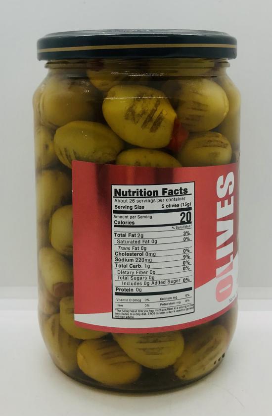 Royal Valley Green Olives 700g.