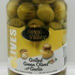 Royal Valley Grilled Green Olives Garlic 700g.