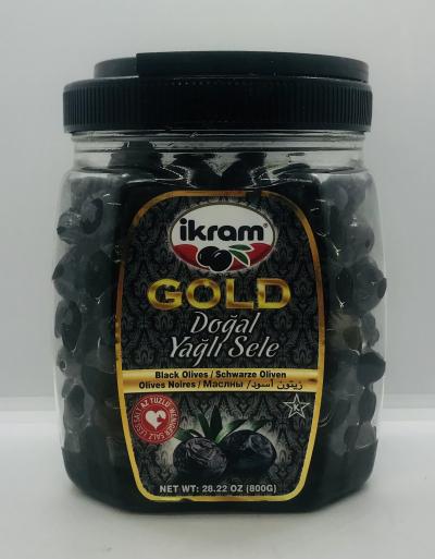 Ikram Cold Black Olives 800g.