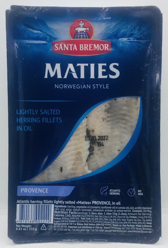 Santa Bremor  Maties Herring 250G