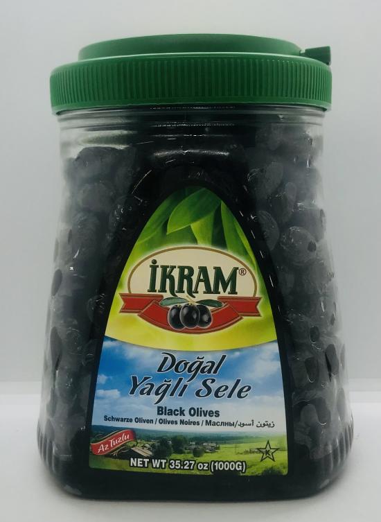 Ikram Black Olives 1000g.