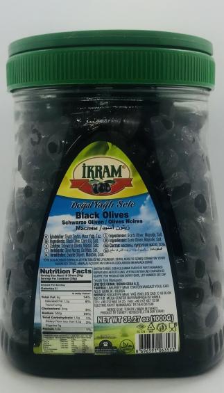 Ikram Black Olives 1000g.