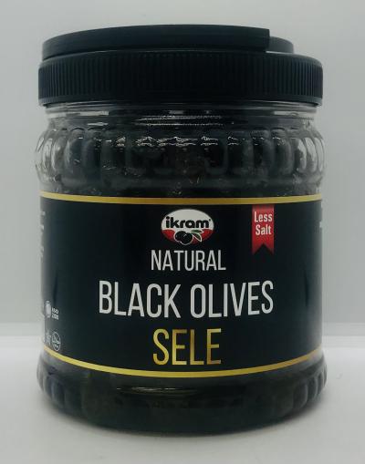 Ikram Natural Black Olives 700g.