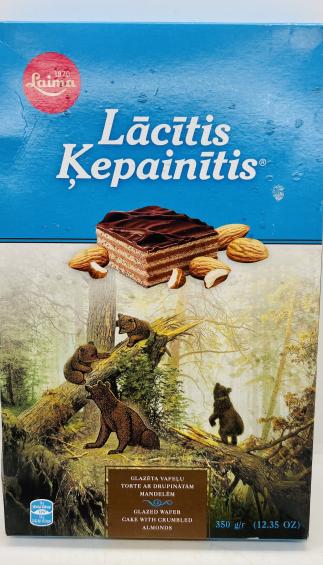 Lacitis Kepainitis Glazed Wafer w. Crumbled Almonds 350g.