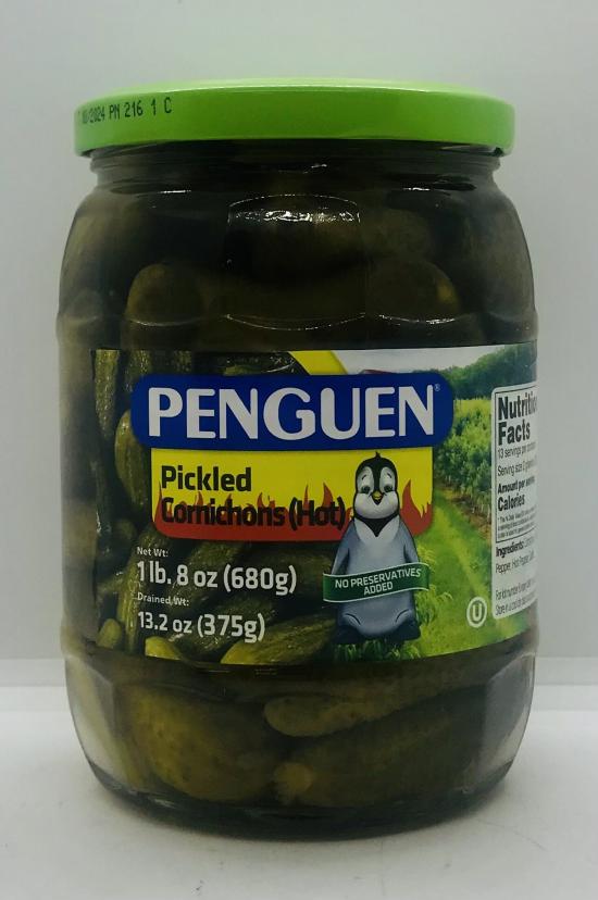 Penguen Pickled Cornchons (hot) 680g