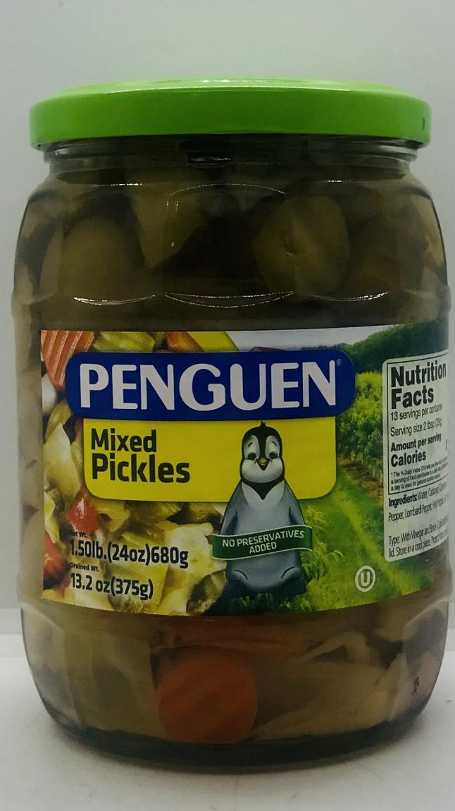 Penguen Mixed Pickles 680g.