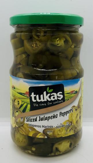 Tukas Sliced Jalapeno 680g.