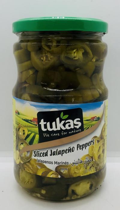 Tukas Sliced Jalapeno 680g.