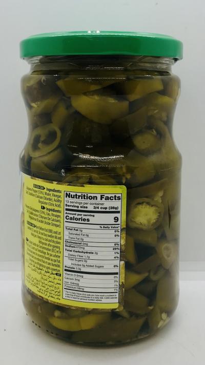 Tukas Sliced Jalapeno 680g.