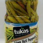 Tukas Long Hot Peppers 680g.